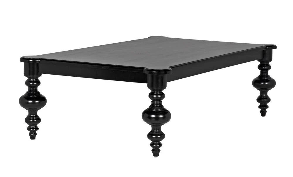 Noir Graff Coffee Table Hand Rubbed Black - Image 6