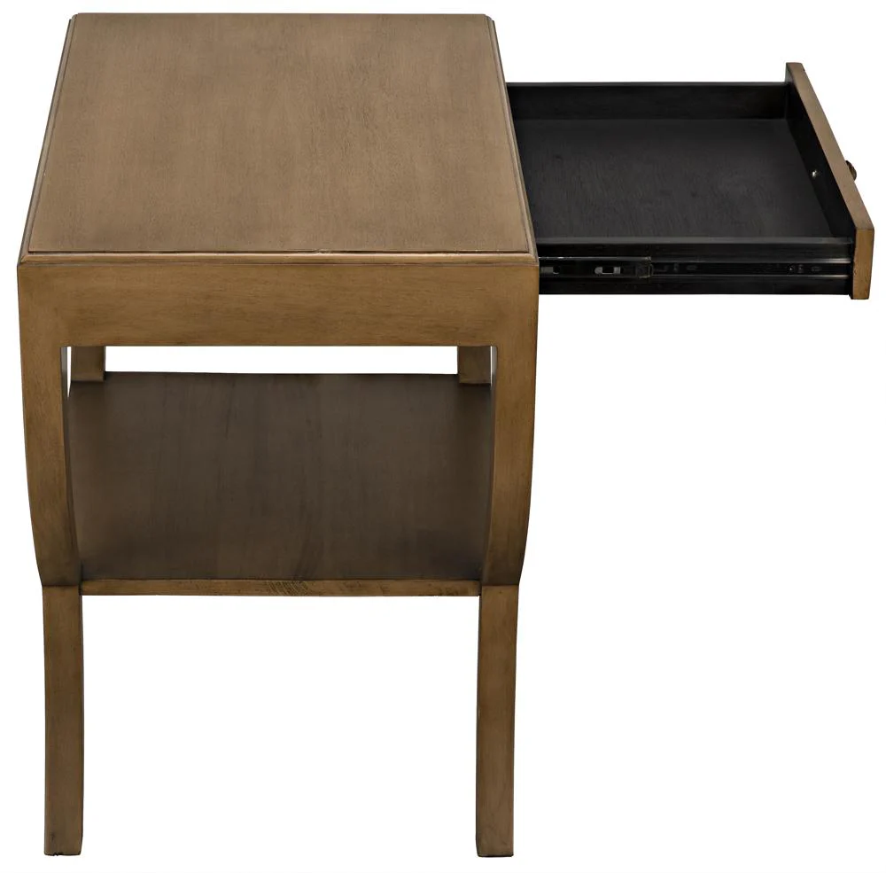 Noir Maude Side Table Saddle Brown - Image 9