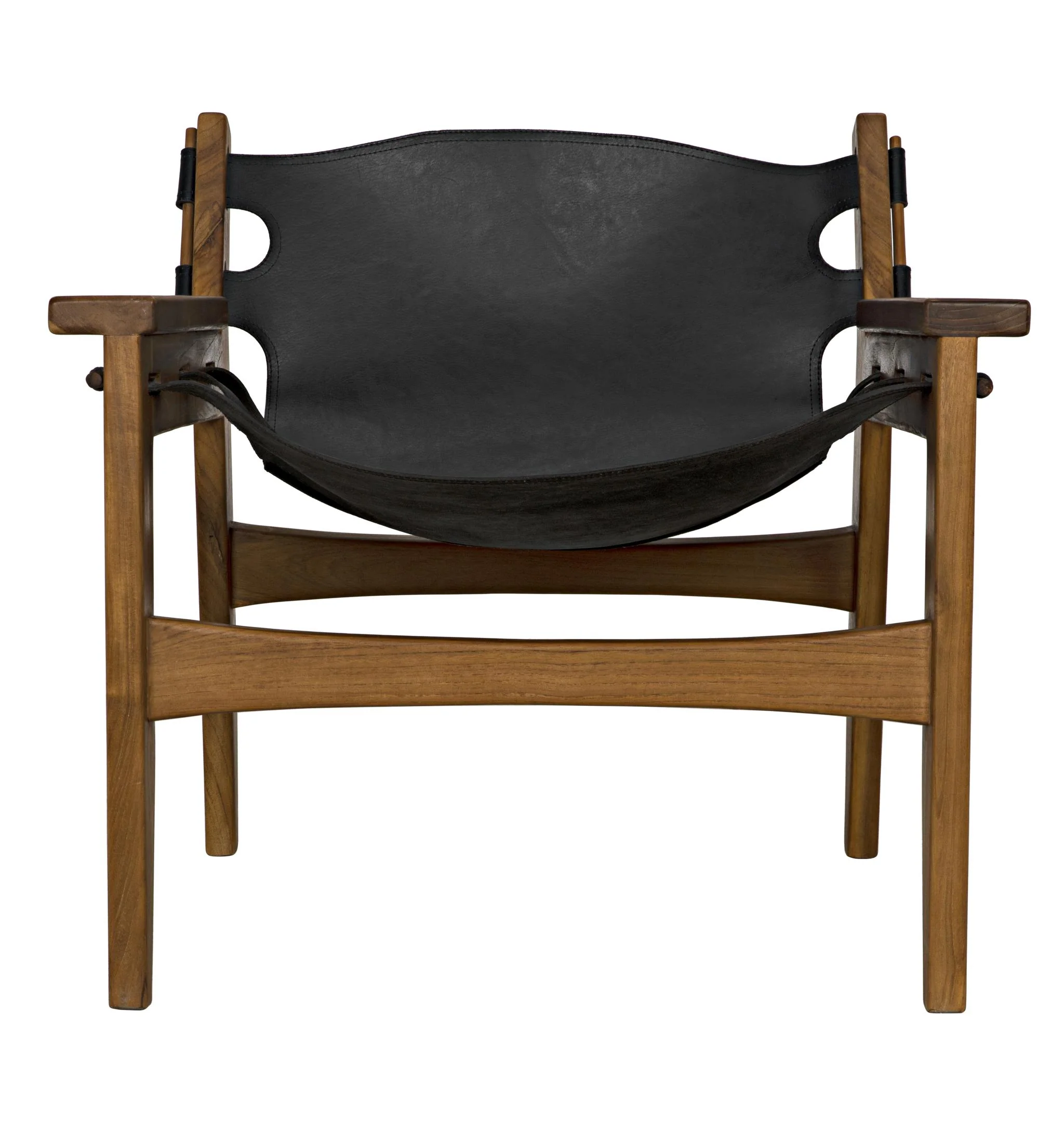 Noir Nomo Chair Teak With Leather - Image 3