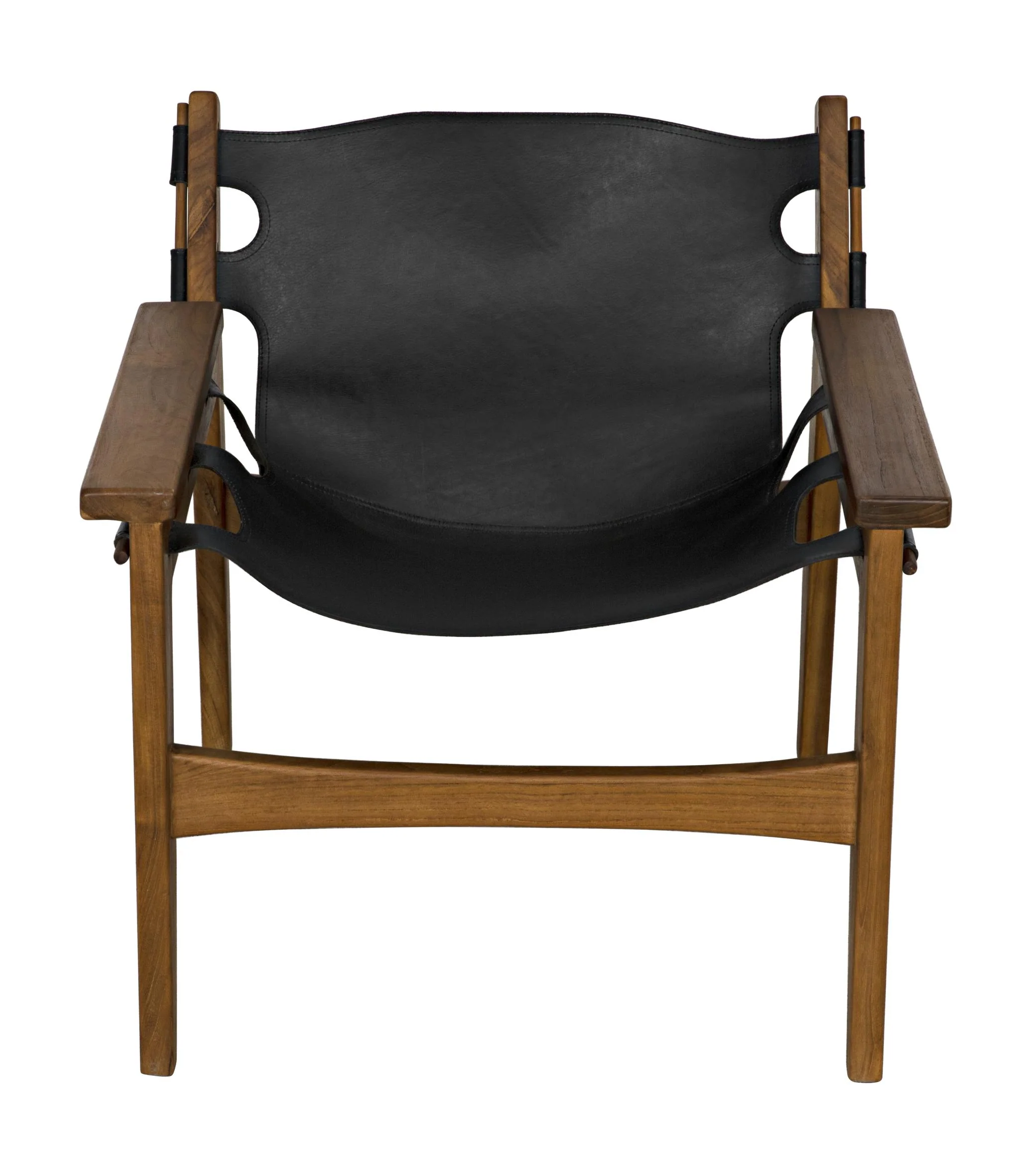 Noir Nomo Chair Teak With Leather - Image 4