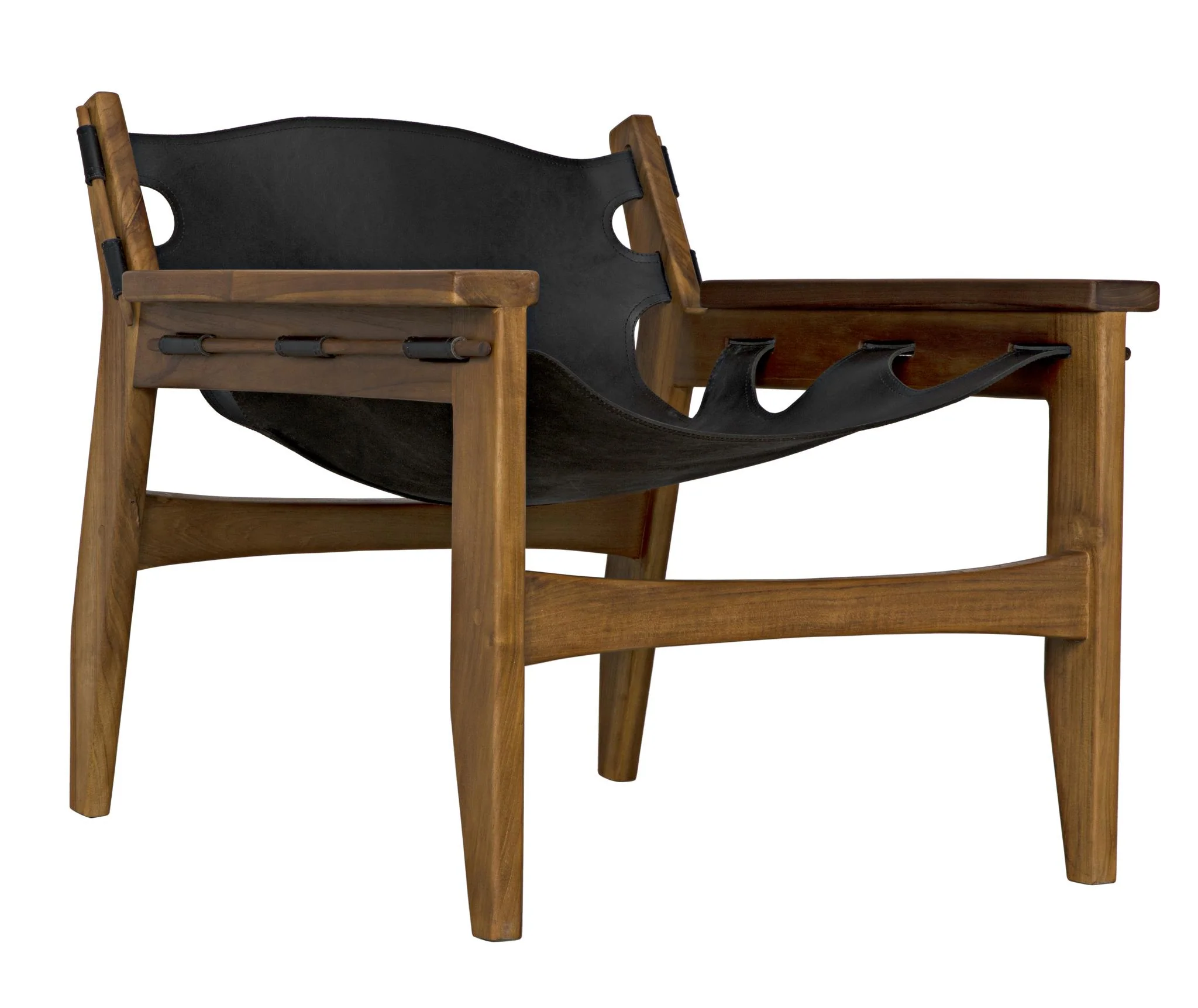Noir Nomo Chair Teak With Leather - Image 5
