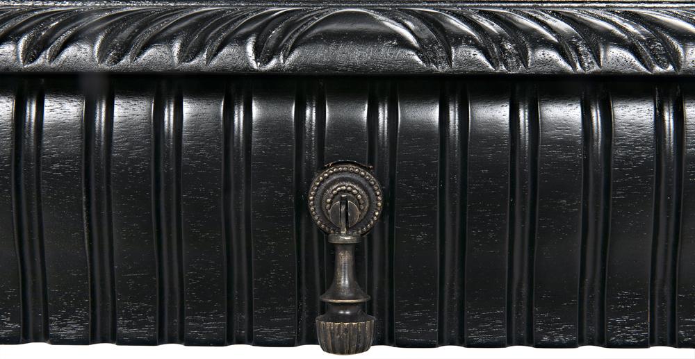 Noir Portuguese Desk Hand Rubbed Black - Image 9