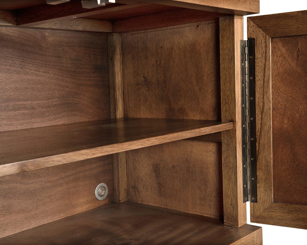 Noir Quadrant 4 Door Sideboard Dark Walnut - Image 3