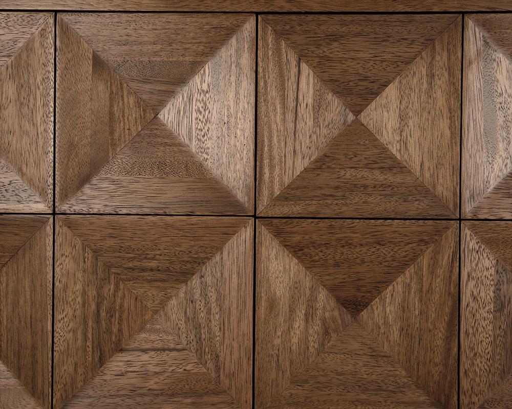 Noir Quadrant 4 Door Sideboard Dark Walnut - Image 4