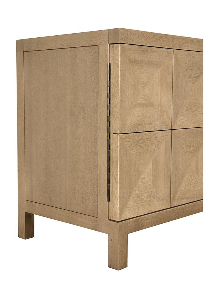 Noir Quadrant 4 Door Sideboard Washed Walnut - Image 12