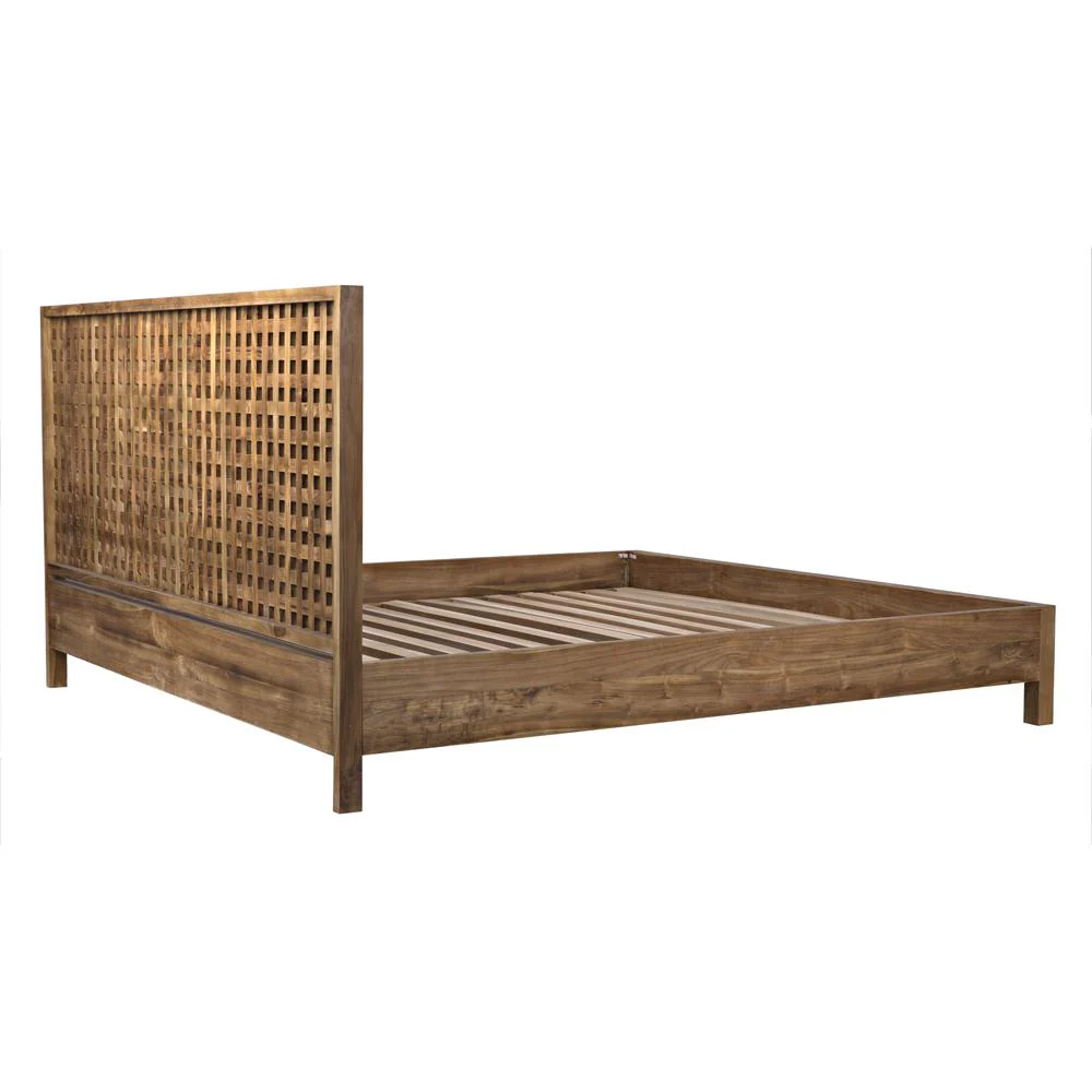 Noir Quinnton Bed Eastern King Teak - Image 3