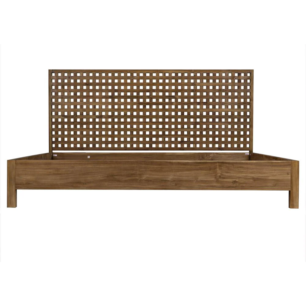 Noir Quinnton Bed Eastern King Teak - Image 5