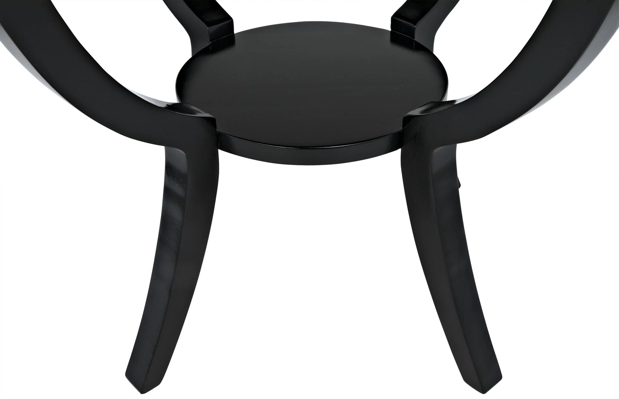 Noir Scheffield Round End Table Black - Image 4