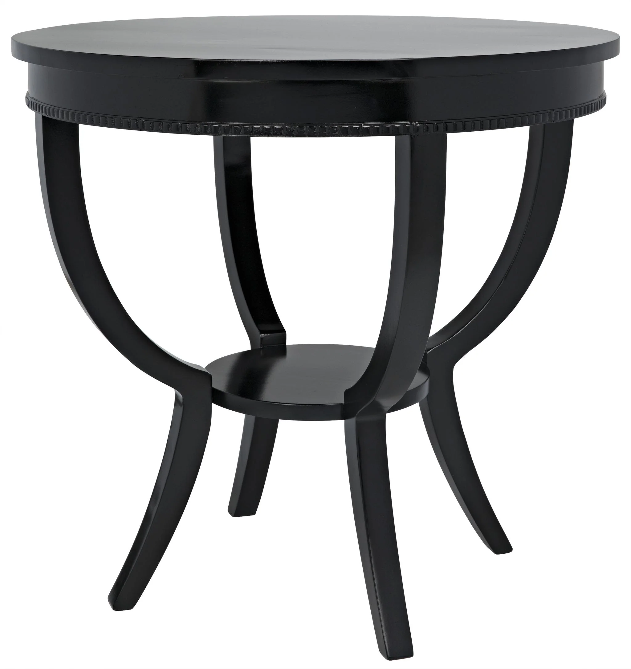 Noir Scheffield Round End Table Black - Image 5