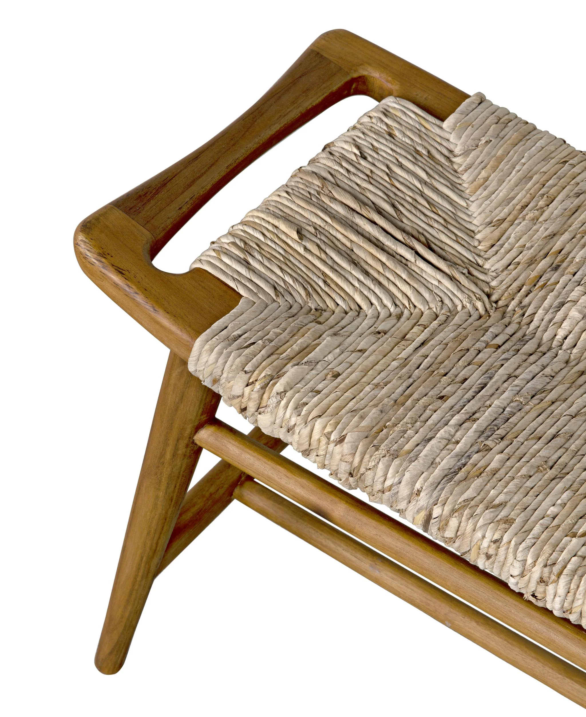 Noir Stockholm Bench With Woven - Image 2