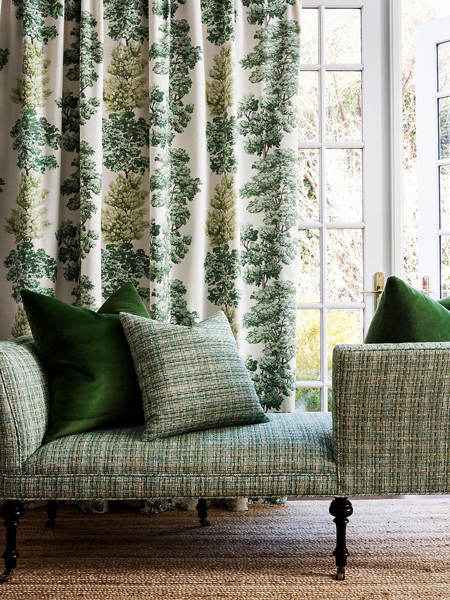 Old World Weavers Central Park Green Fabric - Image 3