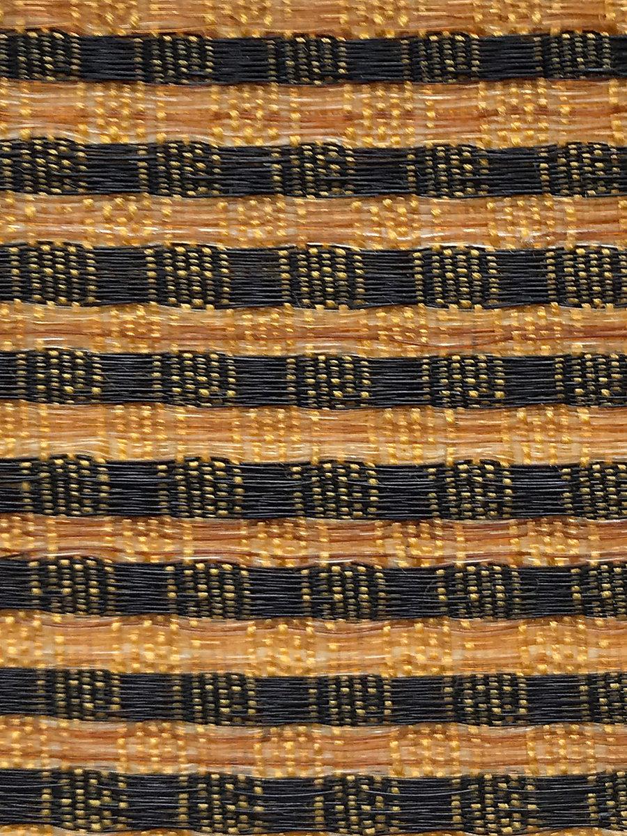Old World Weavers Dales Horsehair Black / Yellow Fabric