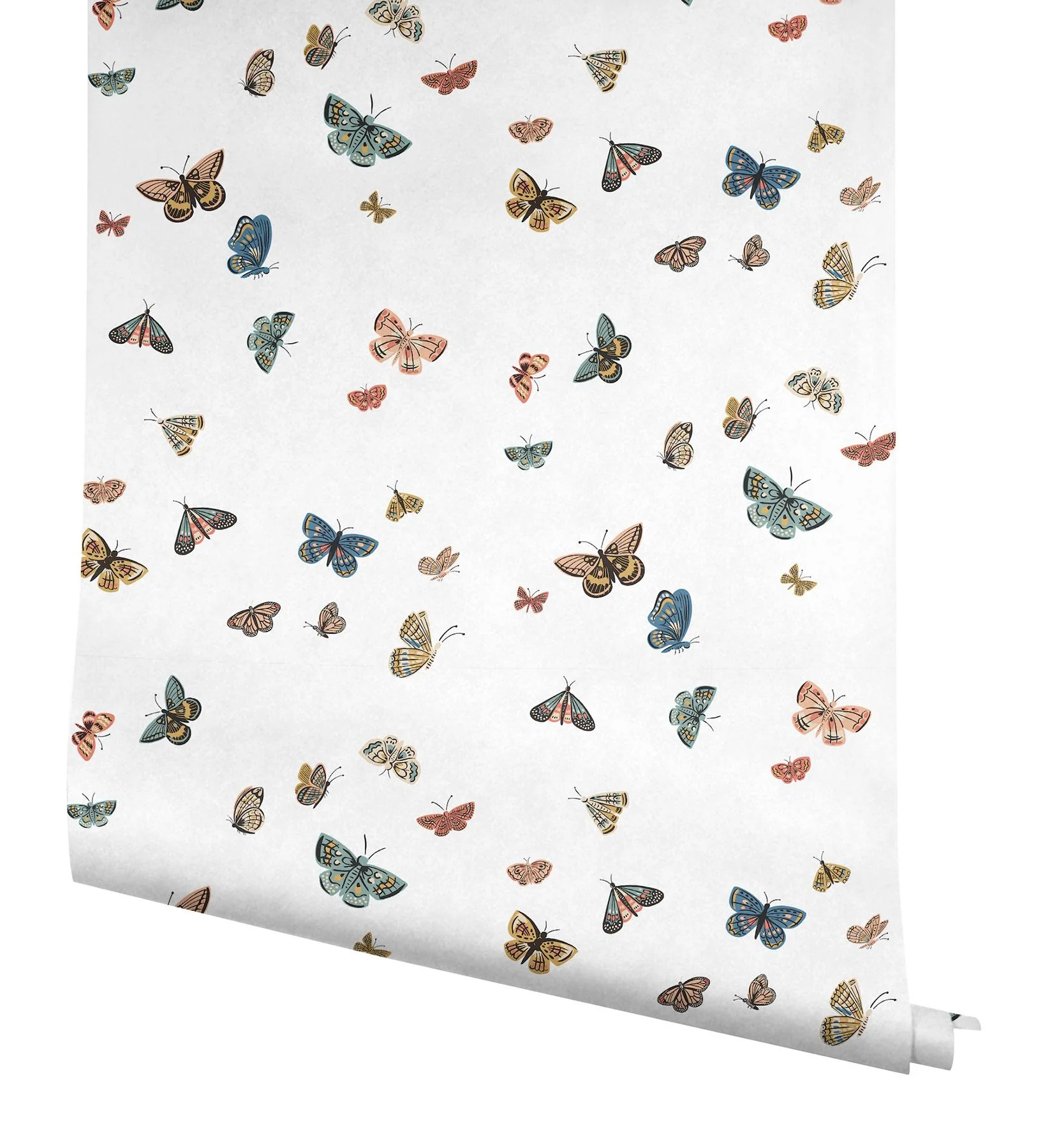 Rifle Paper Co. Butterfly House White Peel & Stick Wallpaper - Image 2