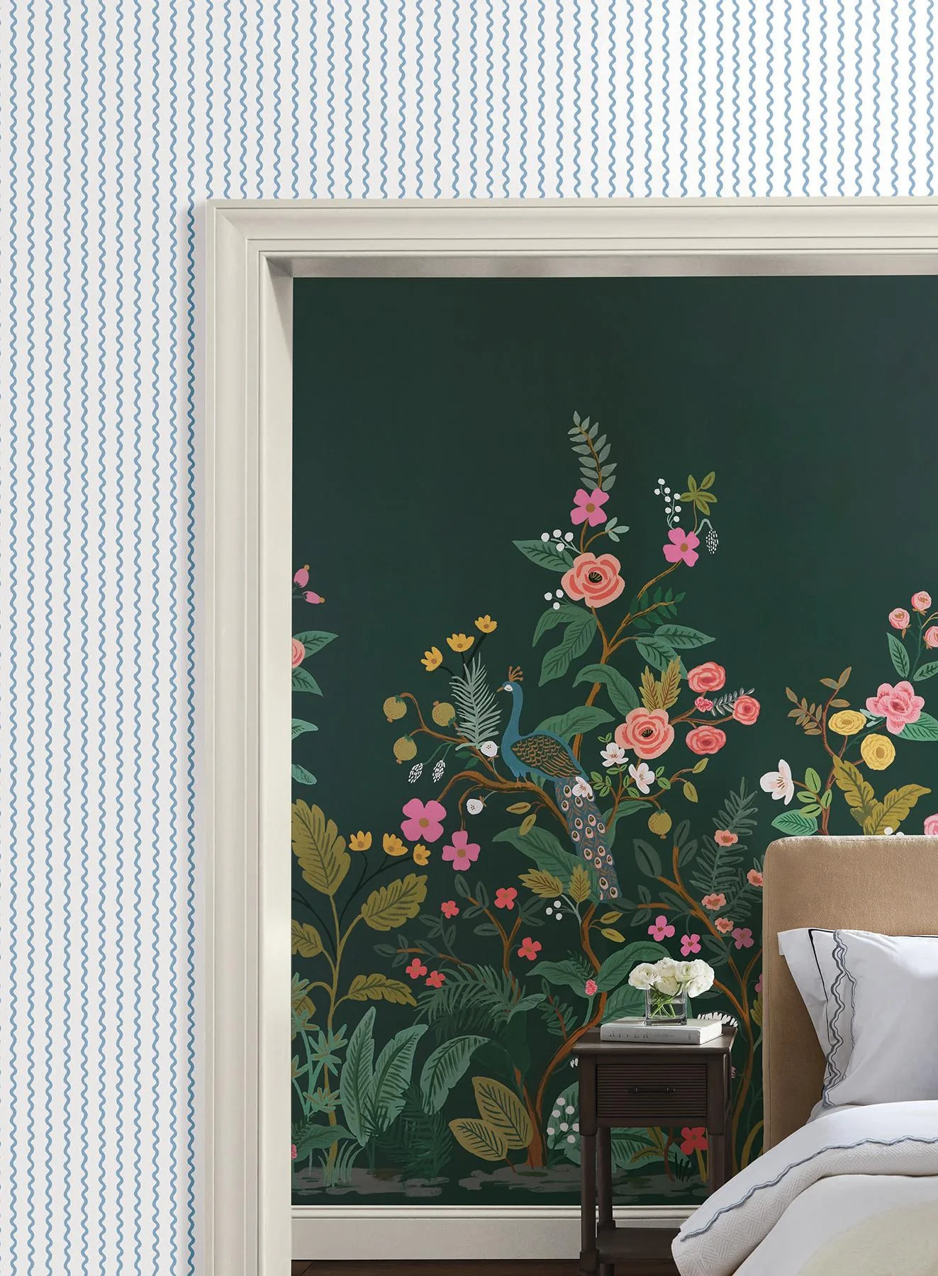 Rifle Paper Co. Rickrack Blue Wallpaper - Image 5
