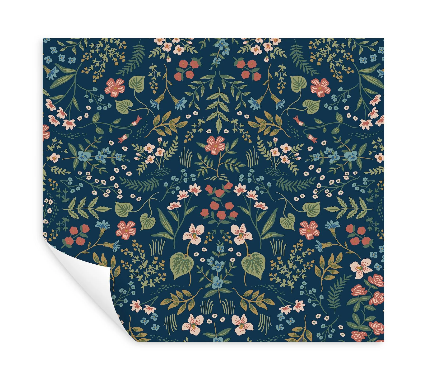 Rifle Paper Co. Wildwood Navy Peel & Stick Wallpaper - Image 5