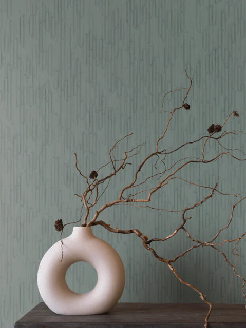 Ronald Redding Designs Calliope Arctic Shell Wallpaper - Image 3