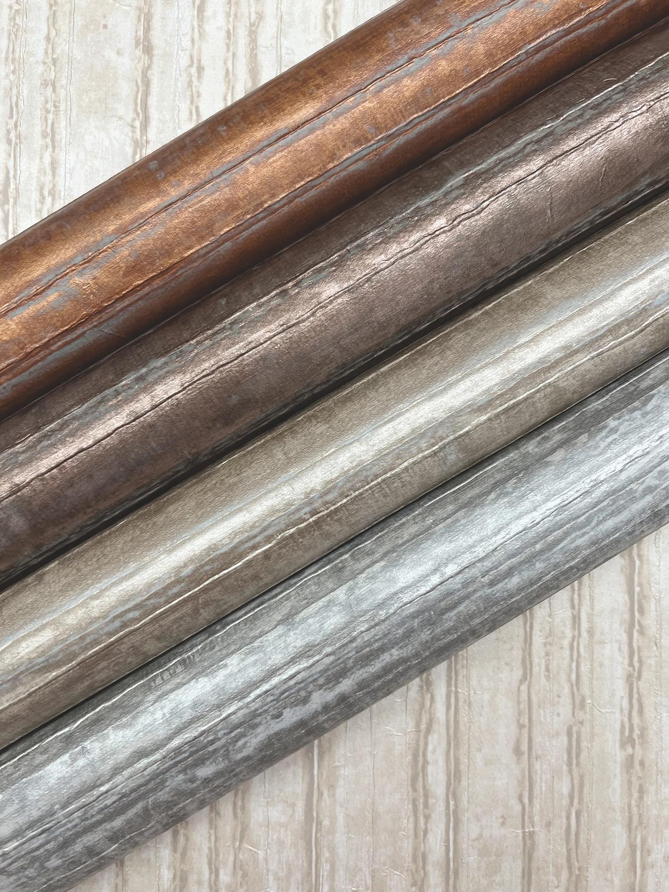 Ronald Redding Designs Vintage Tin Burnished Bronze Wallpaper - Image 2