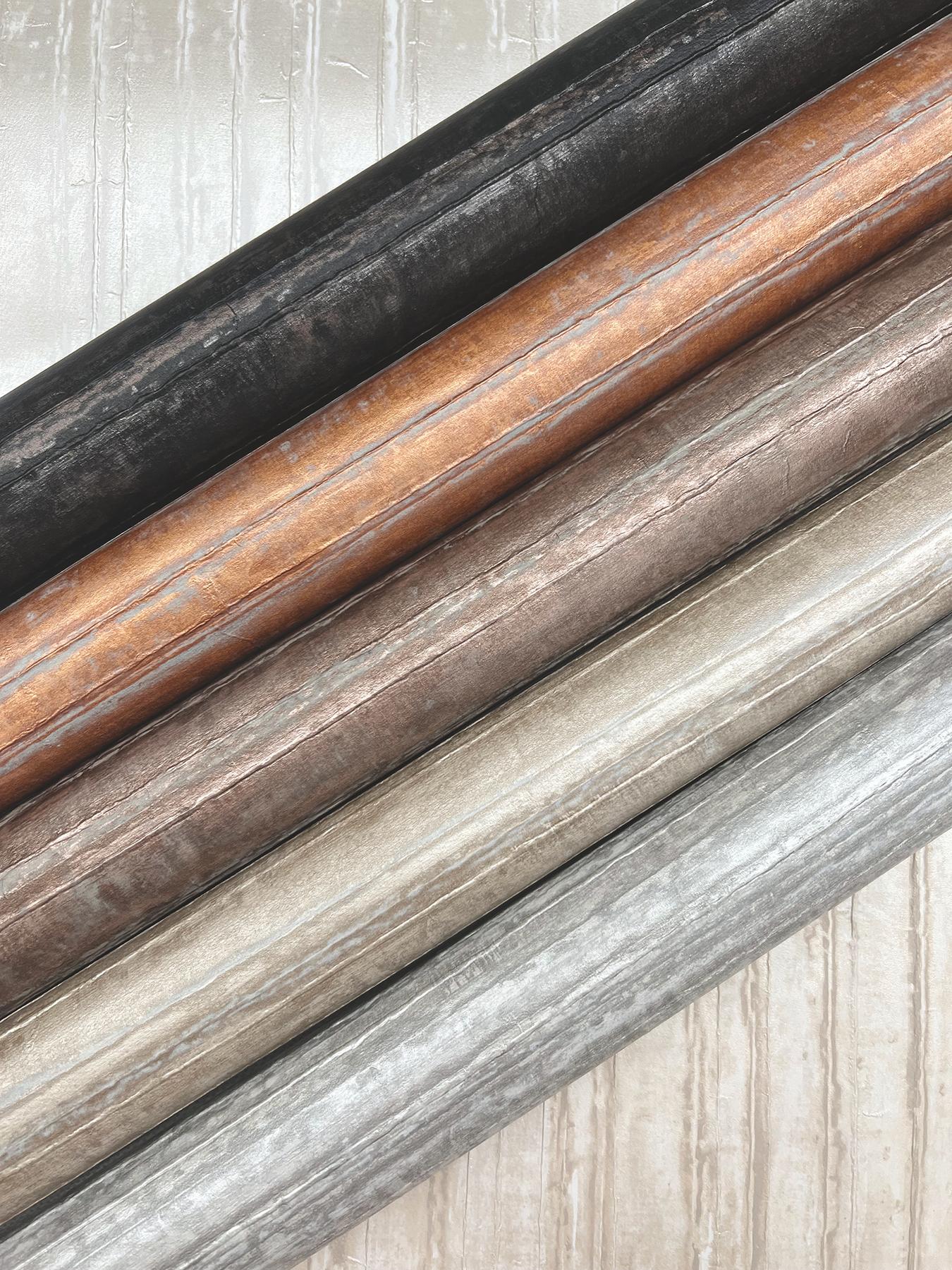 Ronald Redding Designs Vintage Tin Burnished Bronze Wallpaper - Image 5