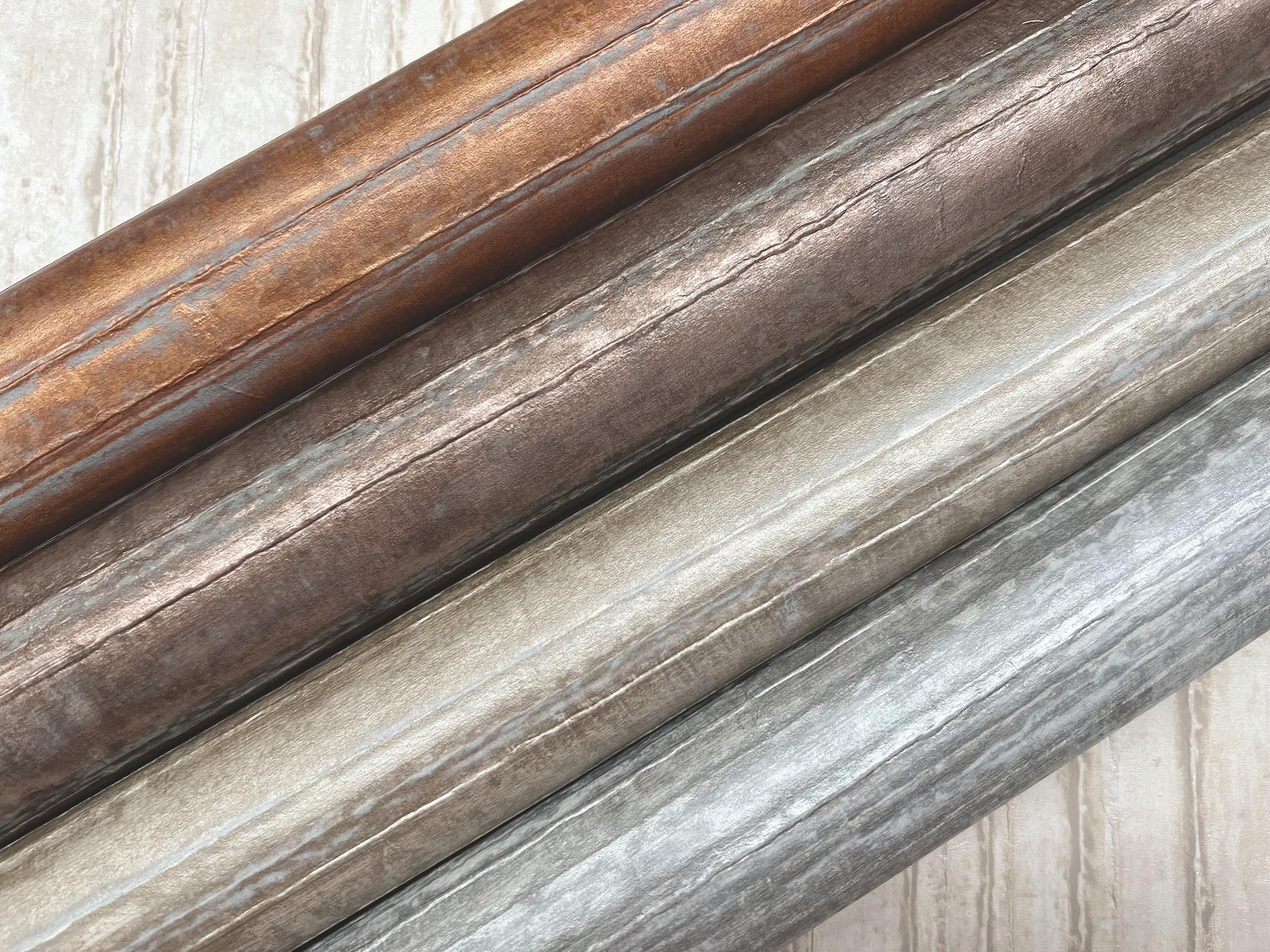 Ronald Redding Designs Vintage Tin Burnished Bronze Wallpaper - Image 6