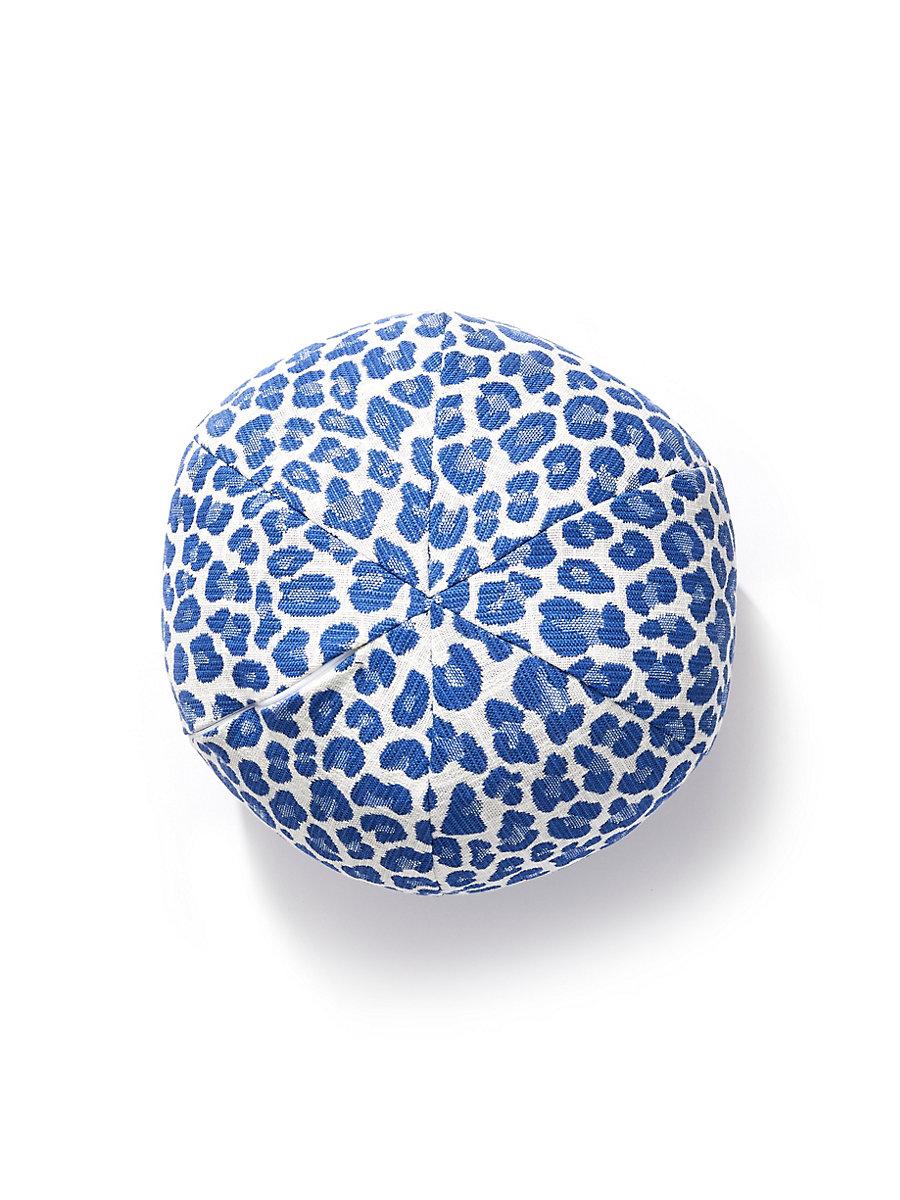 Scalamandre Backyard Bengal Outdoor 12 Dia - Cobalt Decorative Pillow - Image 2