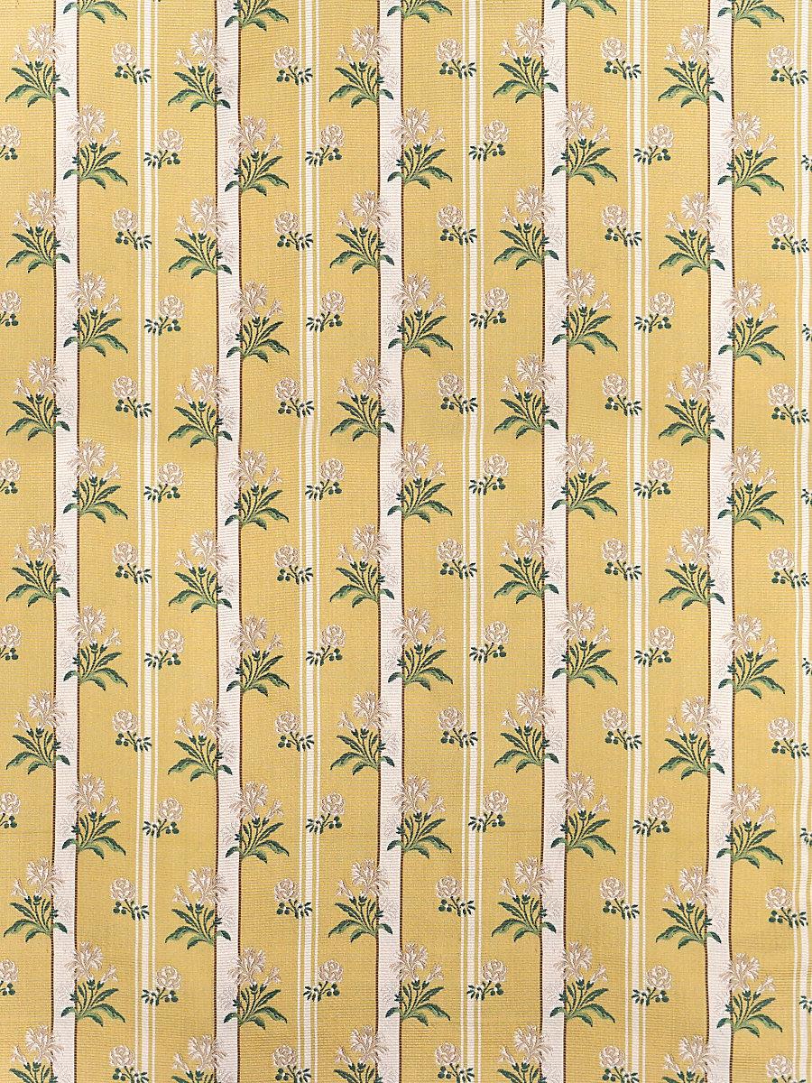 Scalamandre Bleuets Gold Fabric