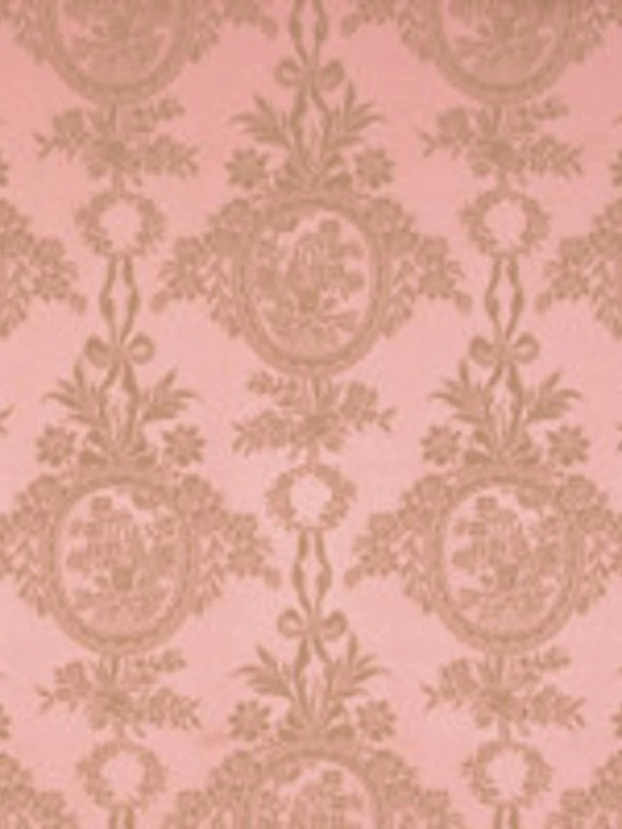 Scalamandre Damas Rambouillet Rose Olive Fabric - Image 3