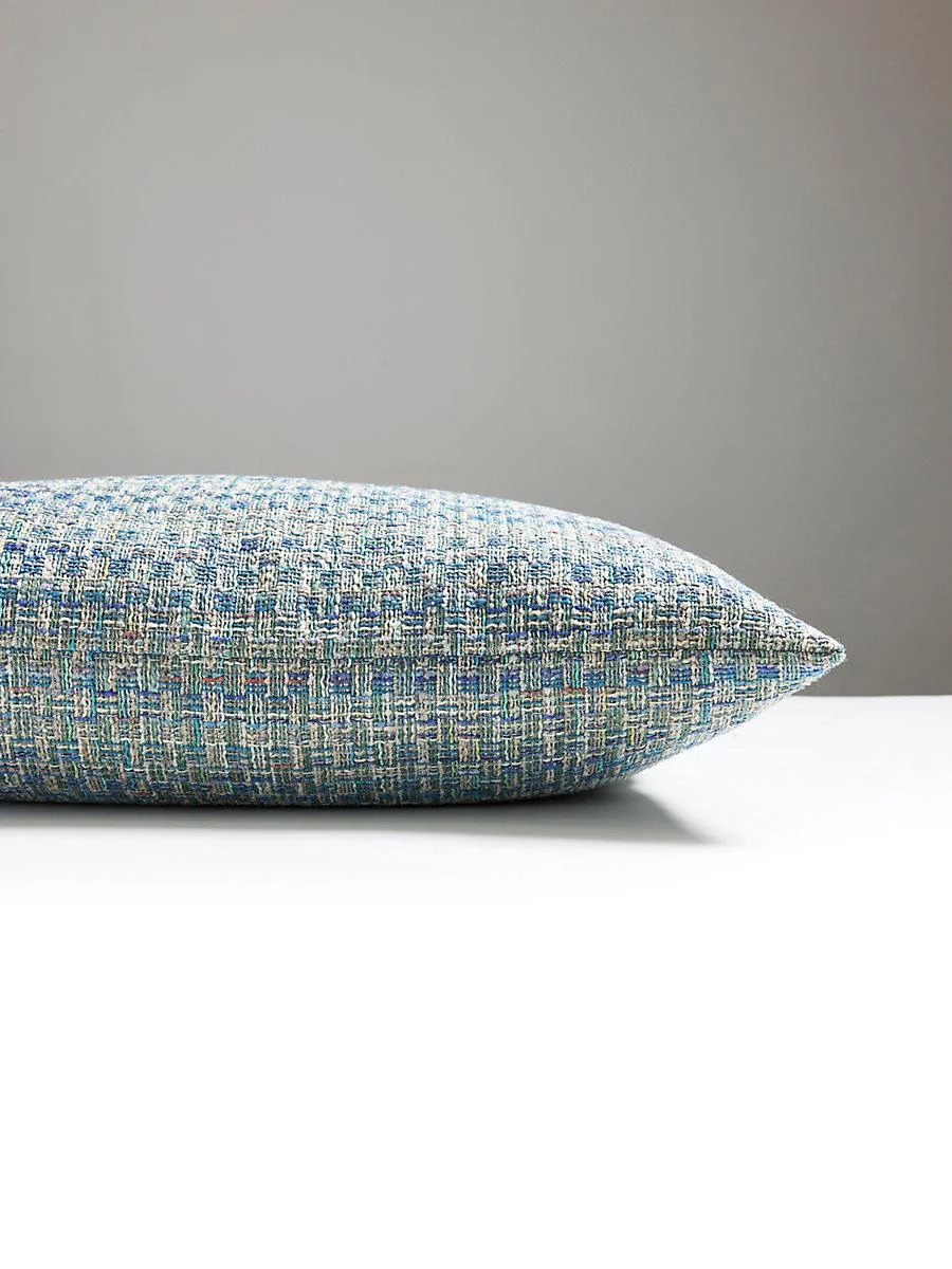 Scalamandre Faye 22 X 22 - Cornflower Decorative Pillow - Image 2