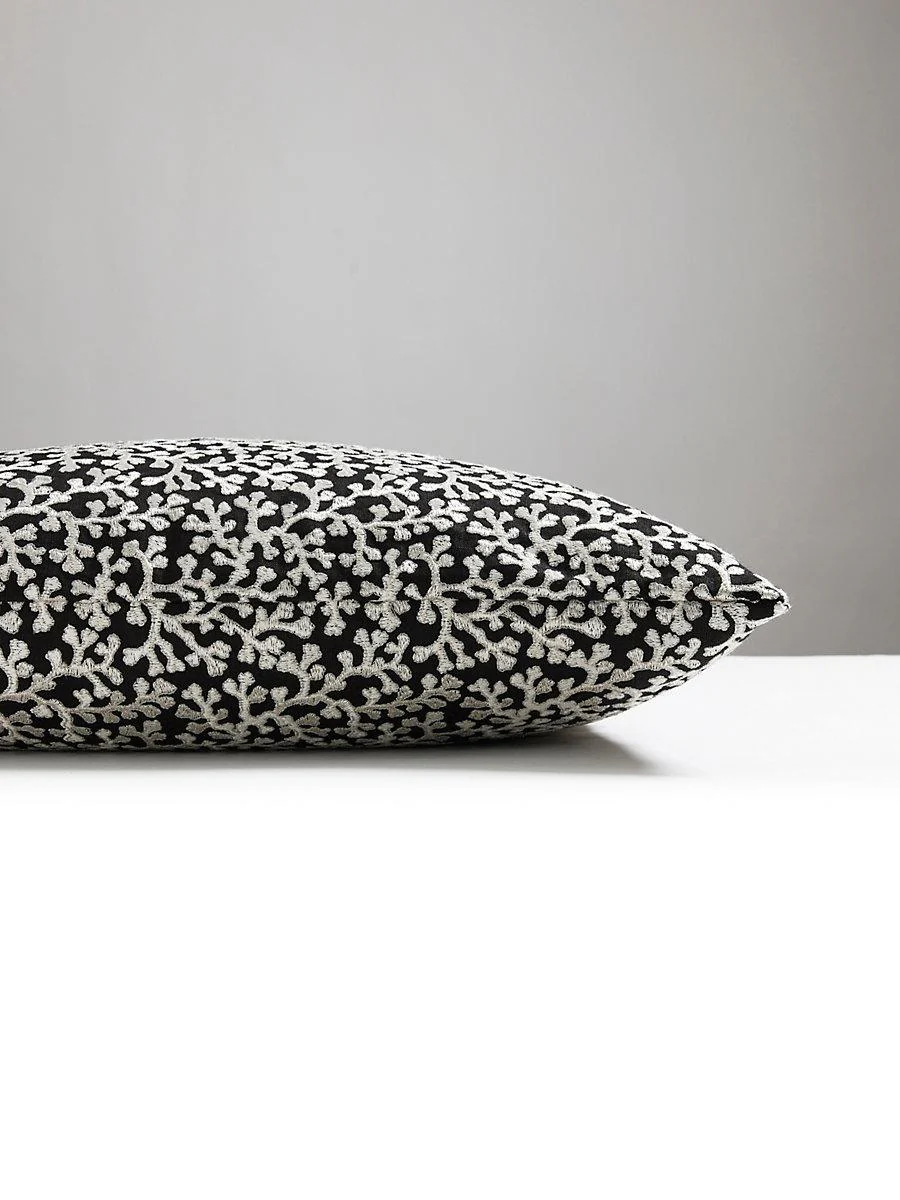 Scalamandre Hele Bay 22 X 22 - Black Decorative Pillow - Image 2