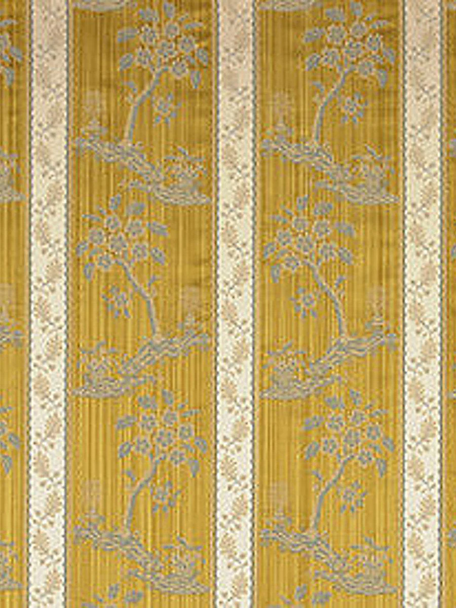 Scalamandre Lampas Sanary Vieil Or Fabric