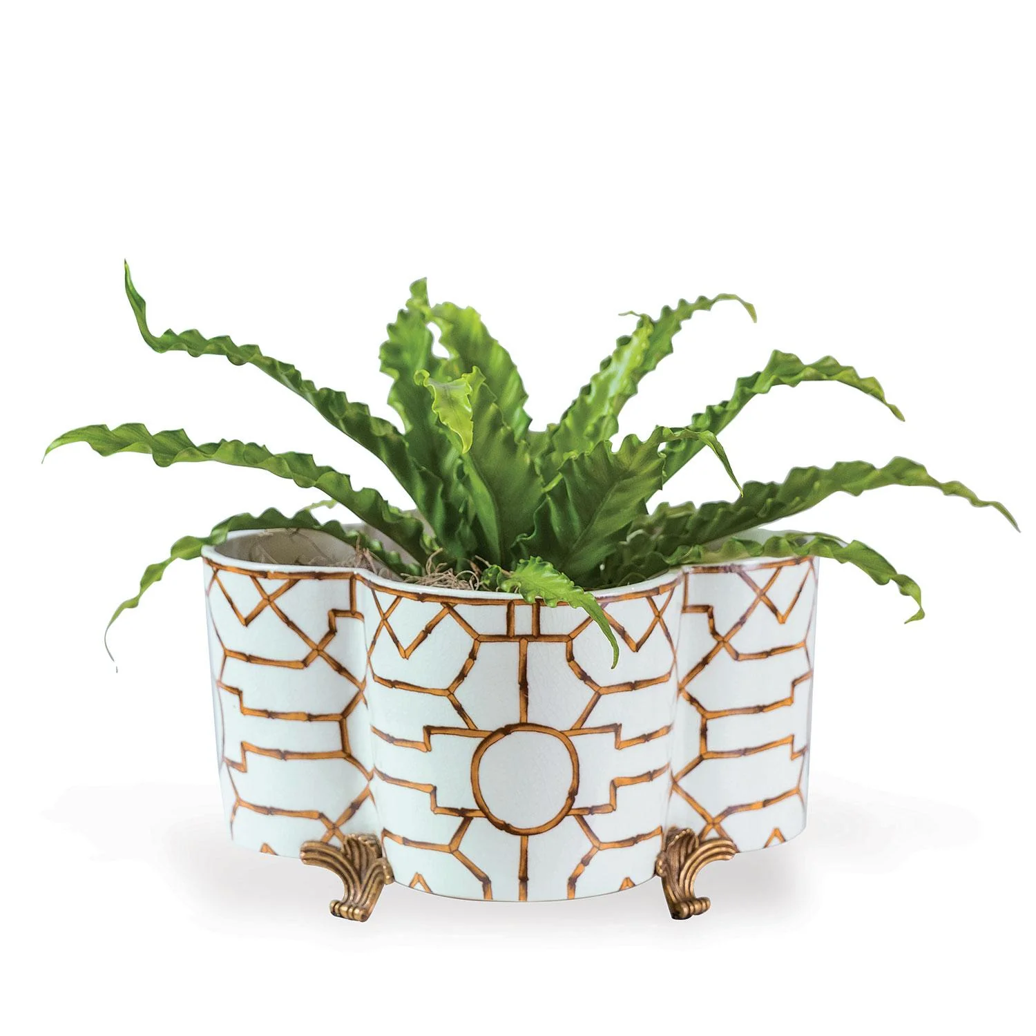Scalamandre Maison Scalamandre Baldwin Quatrefoil Planter - Image 3