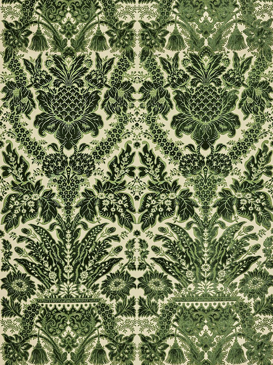 Scalamandre Regis Velvet Damask Frond Fabric - Image 3