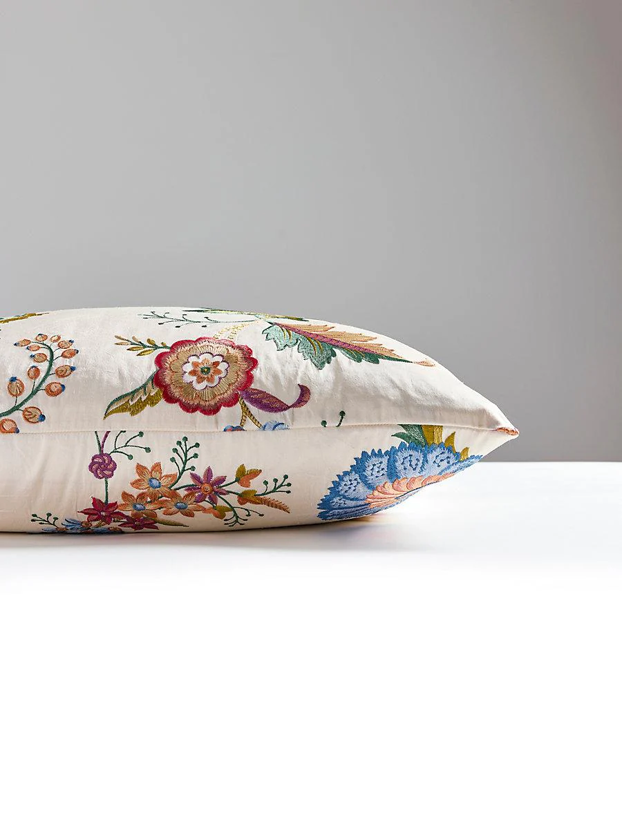 Scalamandre Seraphine 22 X 22 - Jewel Multi Decorative Pillow - Image 2