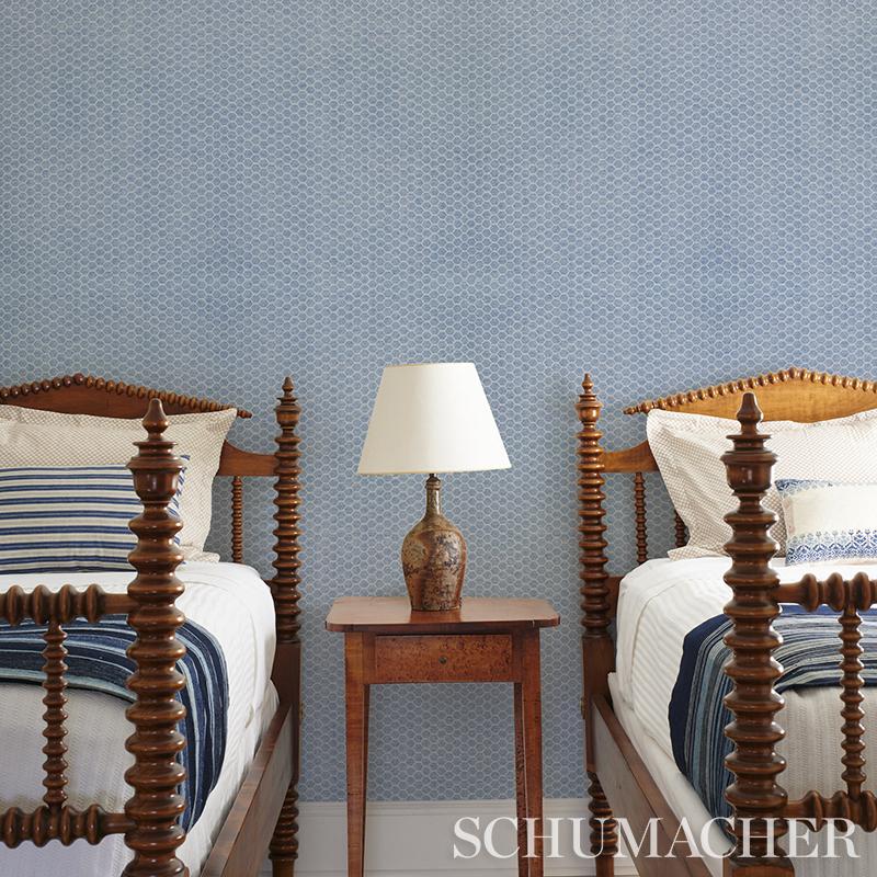 Schumacher Abaco Paperweave Blush Wallpaper - Image 5