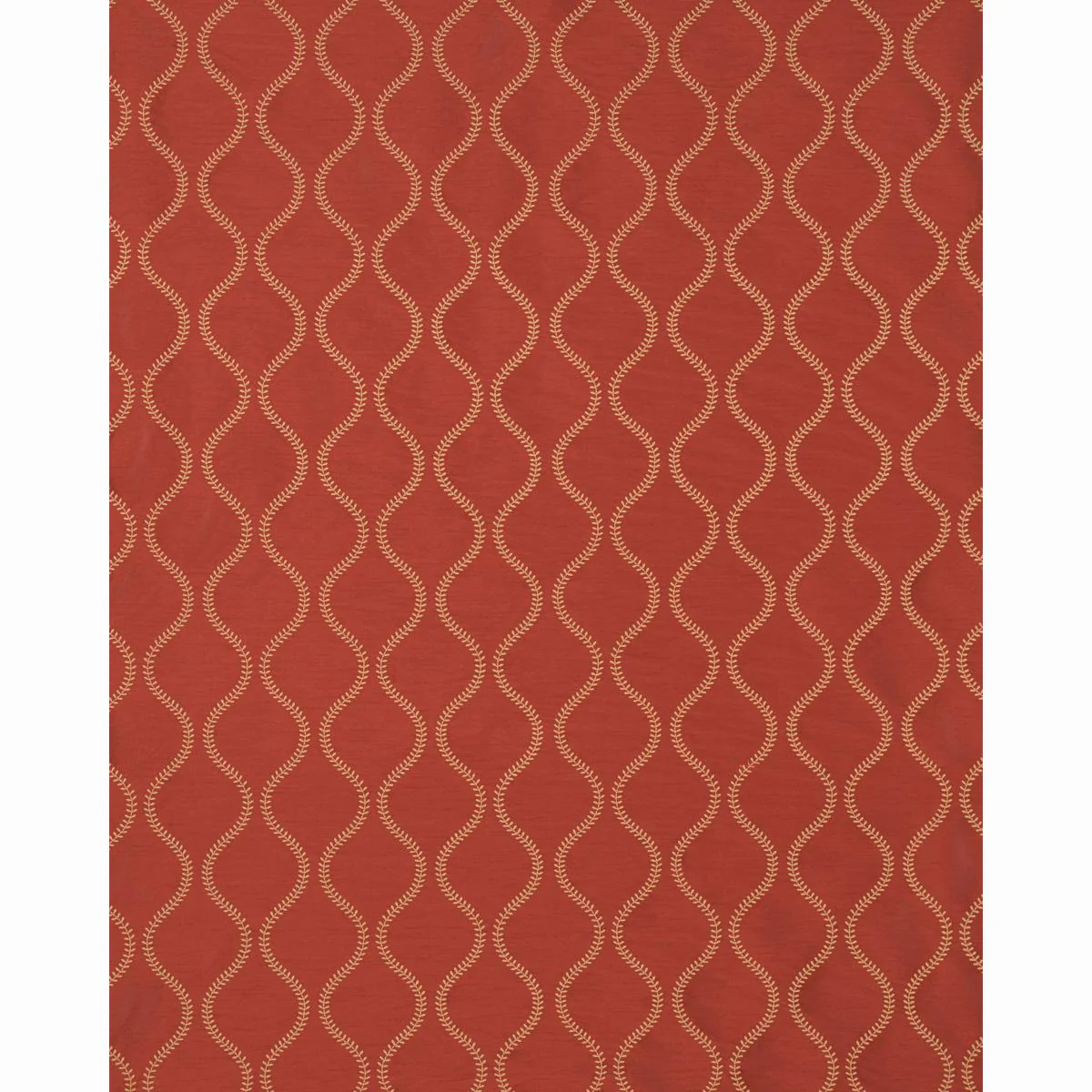 Schumacher Agadir Embroidery Spice Fabric - Image 2