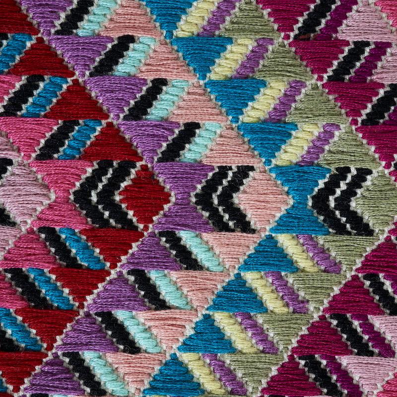 Schumacher Amates Hand Woven Brocade Carnival Fabric - Image 3