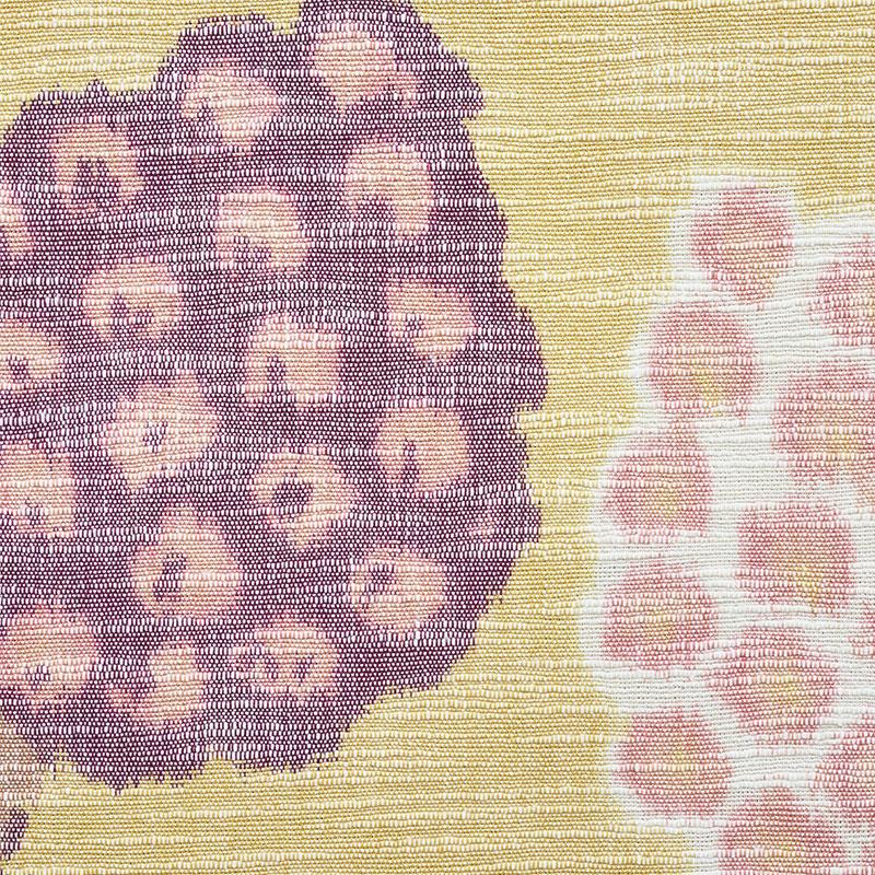 Schumacher Annabel Warp Print Gold Fabric - Image 3