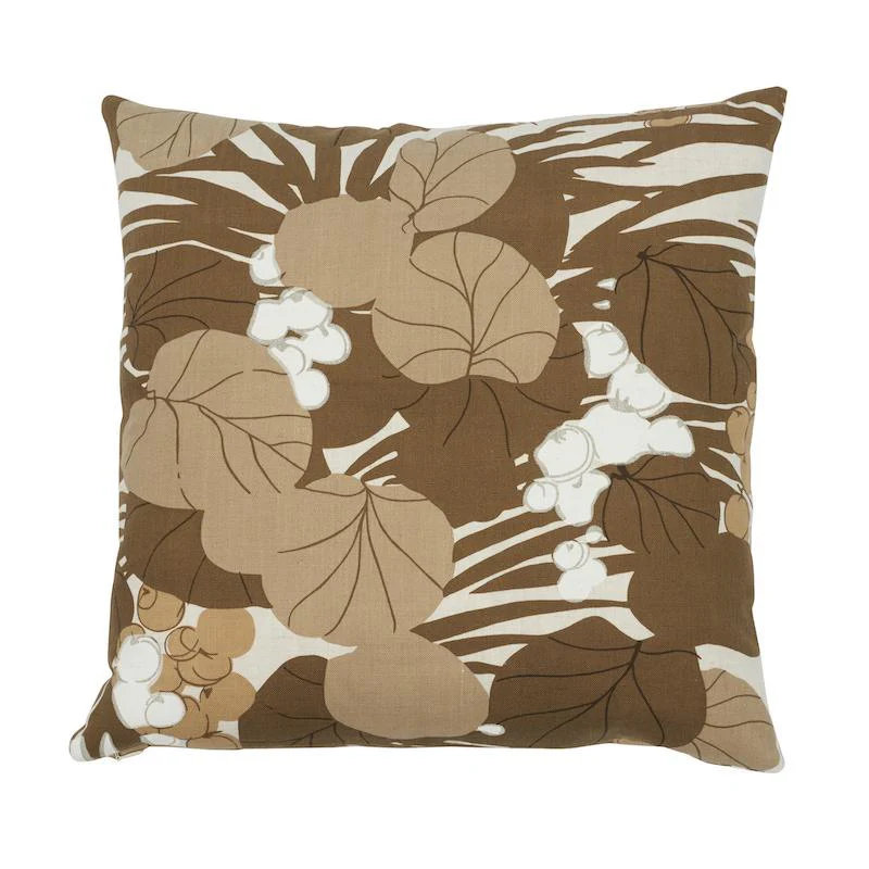 Schumacher Bark 18" X 18" Sea Grapes Pillow