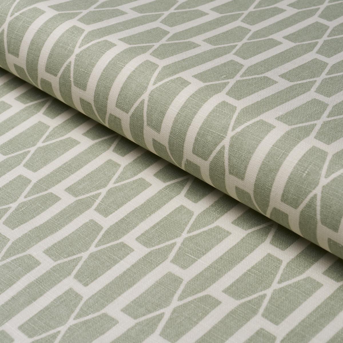 Schumacher Belvedere Celadon Fabric - Image 5