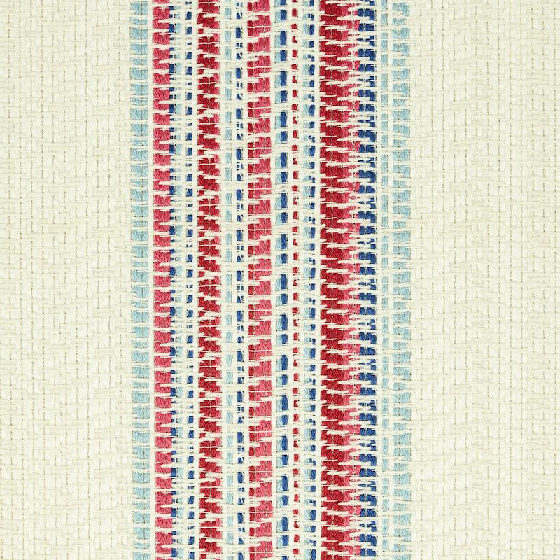 Schumacher Bendita Stripe Indoor/Outdoor Rose Fabric - Image 3