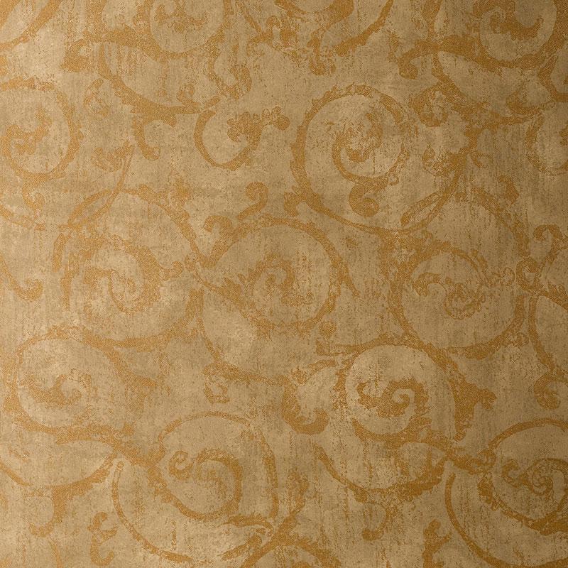 Schumacher Bernini Scroll Brushwood Wallpaper