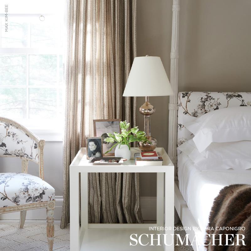 Schumacher Betty Chintz Charcoal Fabric - Image 6
