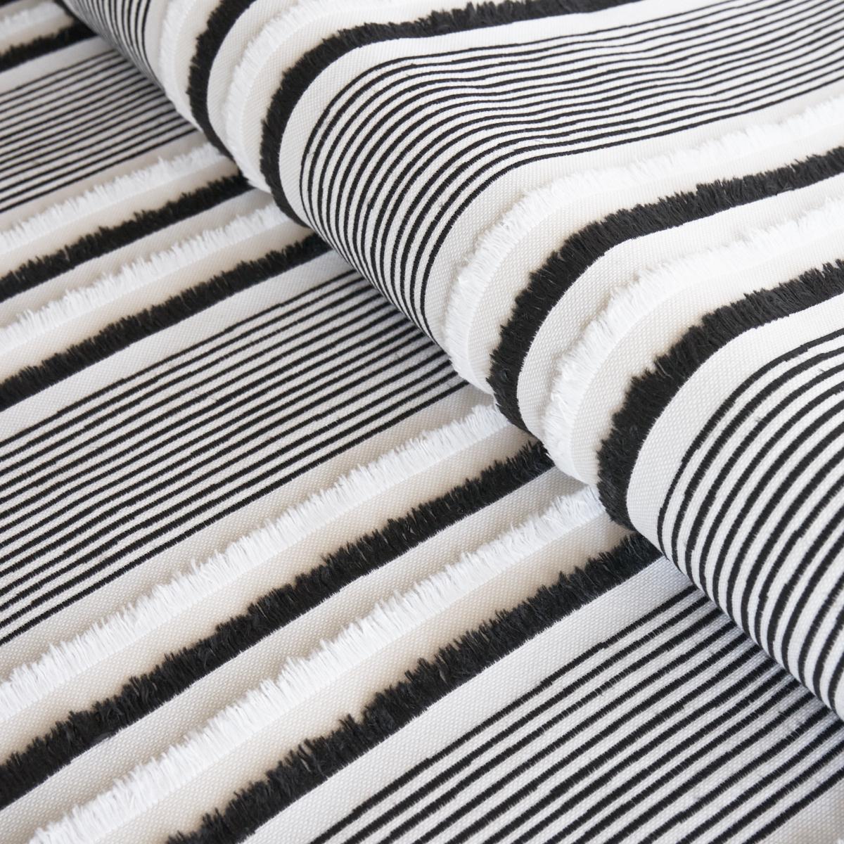 Schumacher Billy Indoor/Outdoor Black Fabric - Image 5