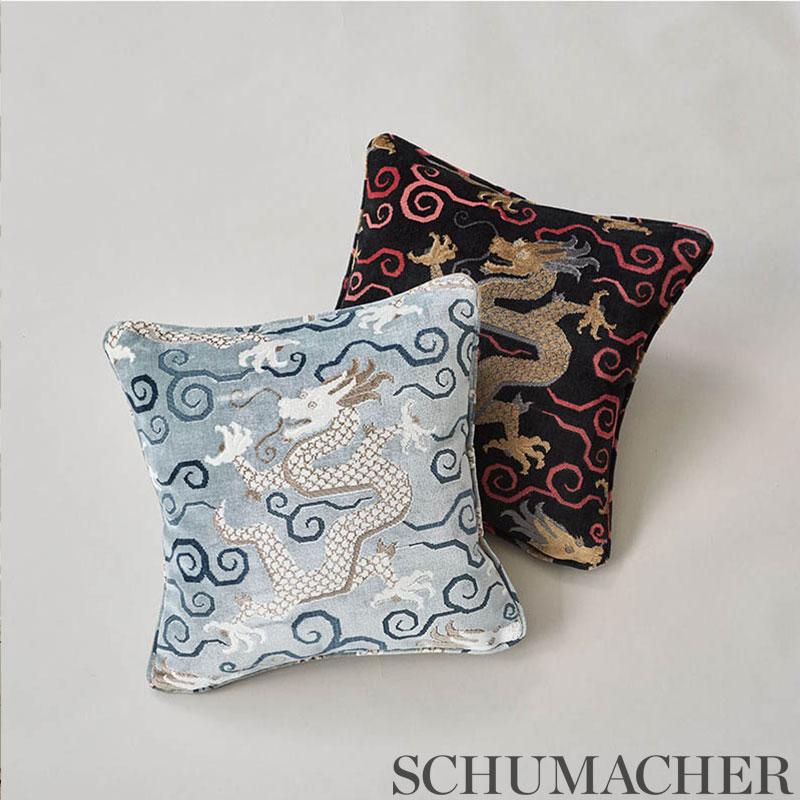 Schumacher Bixi Velvet Onyx Fabric - Image 4