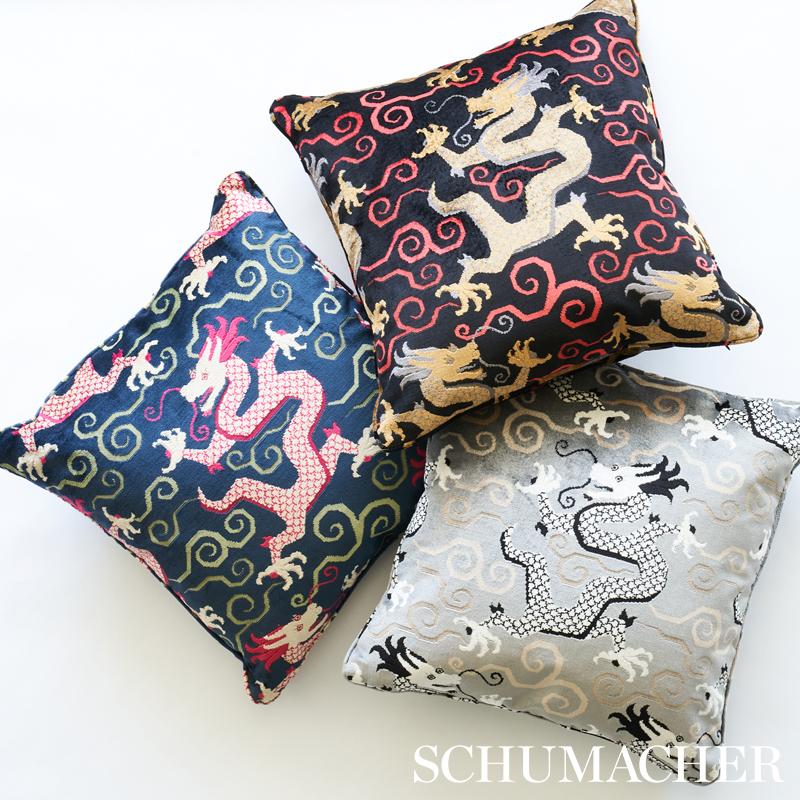 Schumacher Bixi Velvet Silver Fabric - Image 4