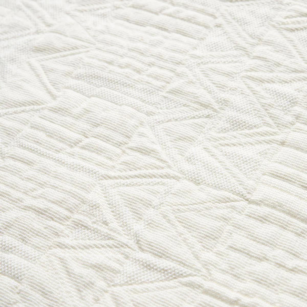 Schumacher Bizantino Quilted Weave Ivory Fabric - Image 5