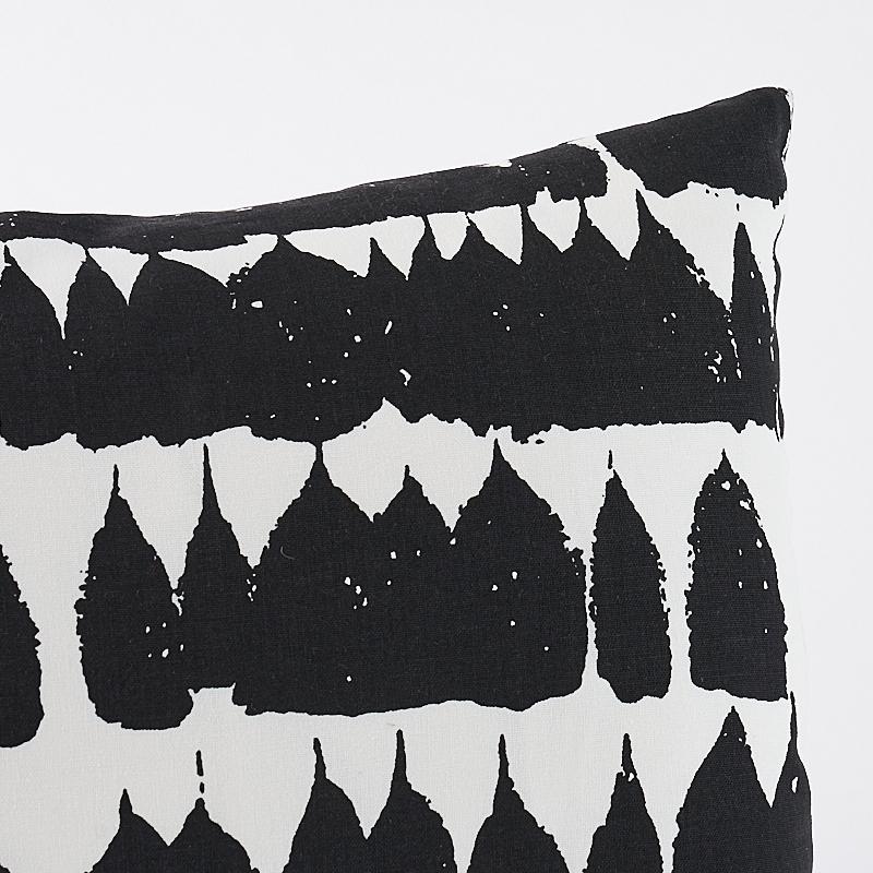 Schumacher Black 22" X 14" Queen Of Spain Pillow - Image 4