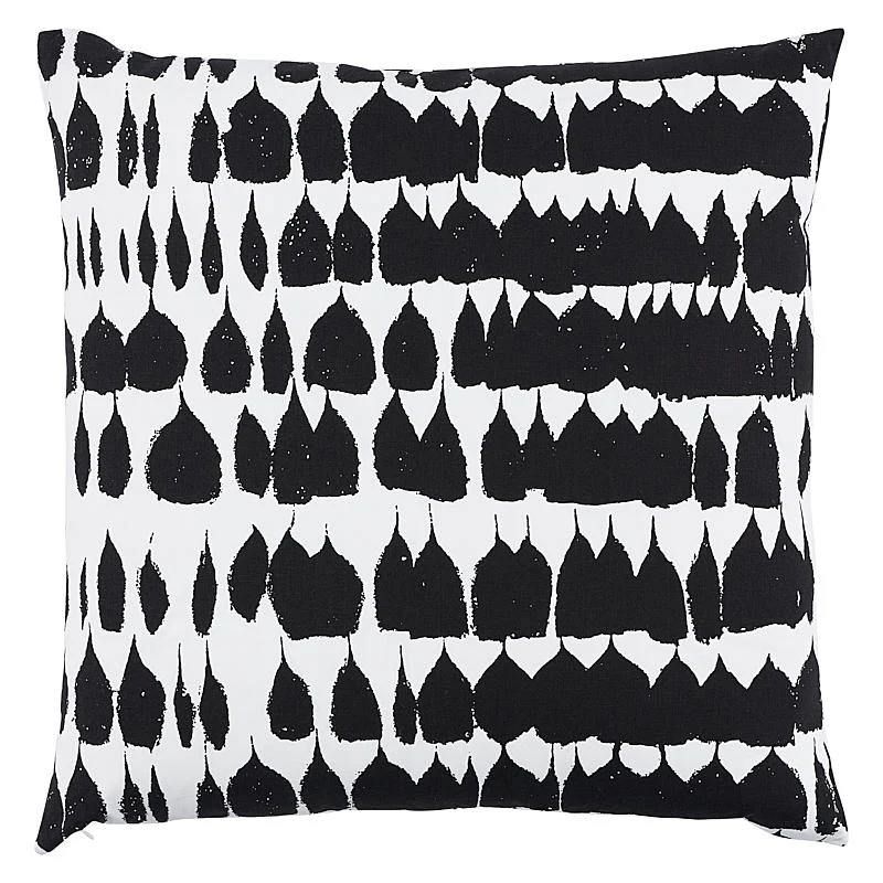 Schumacher Black 22" X 22" Queen Of Spain Pillow - Image 2