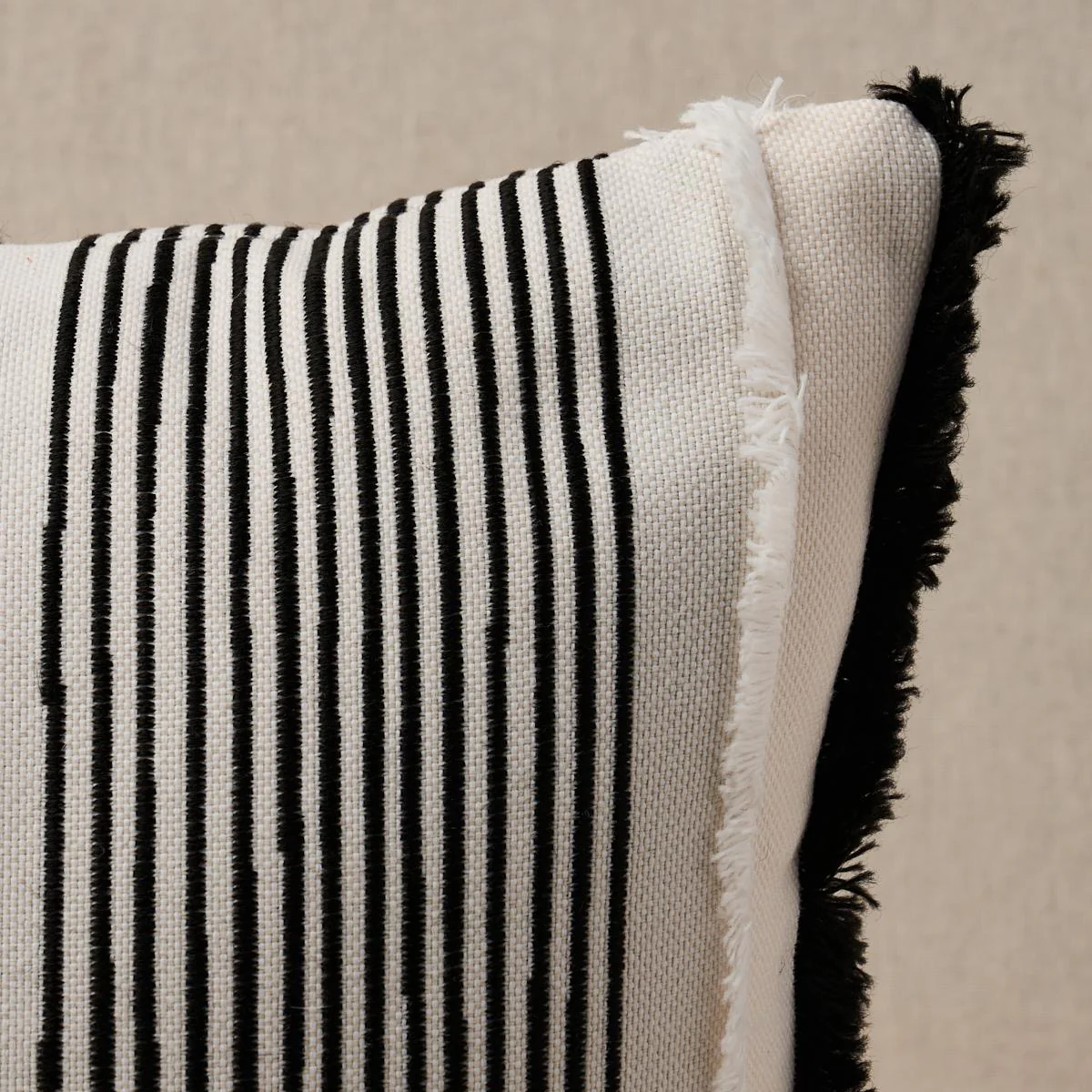 Schumacher Black 24" X 12" Billy I/O Pillow - Image 2