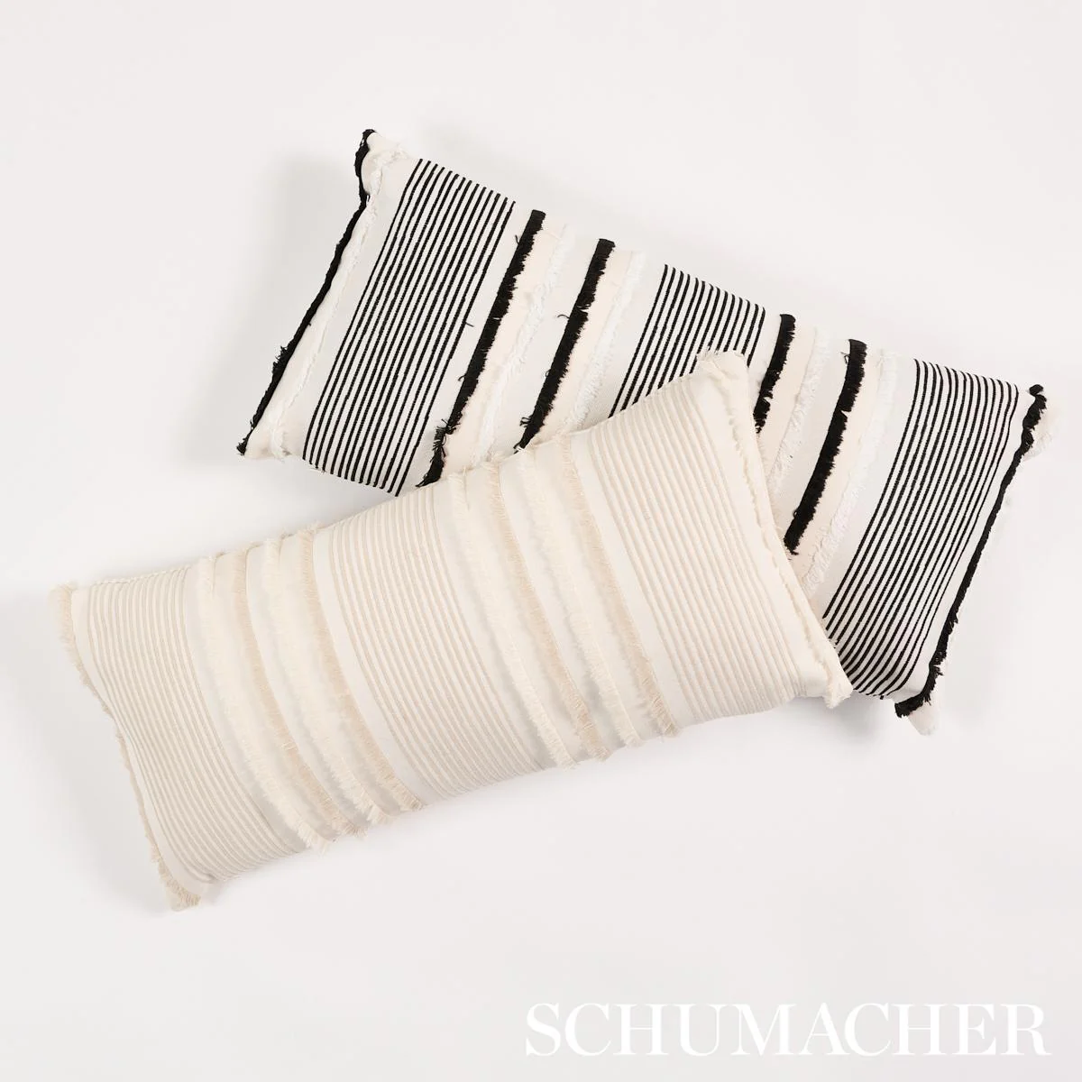 Schumacher Black 24" X 12" Billy I/O Pillow - Image 3