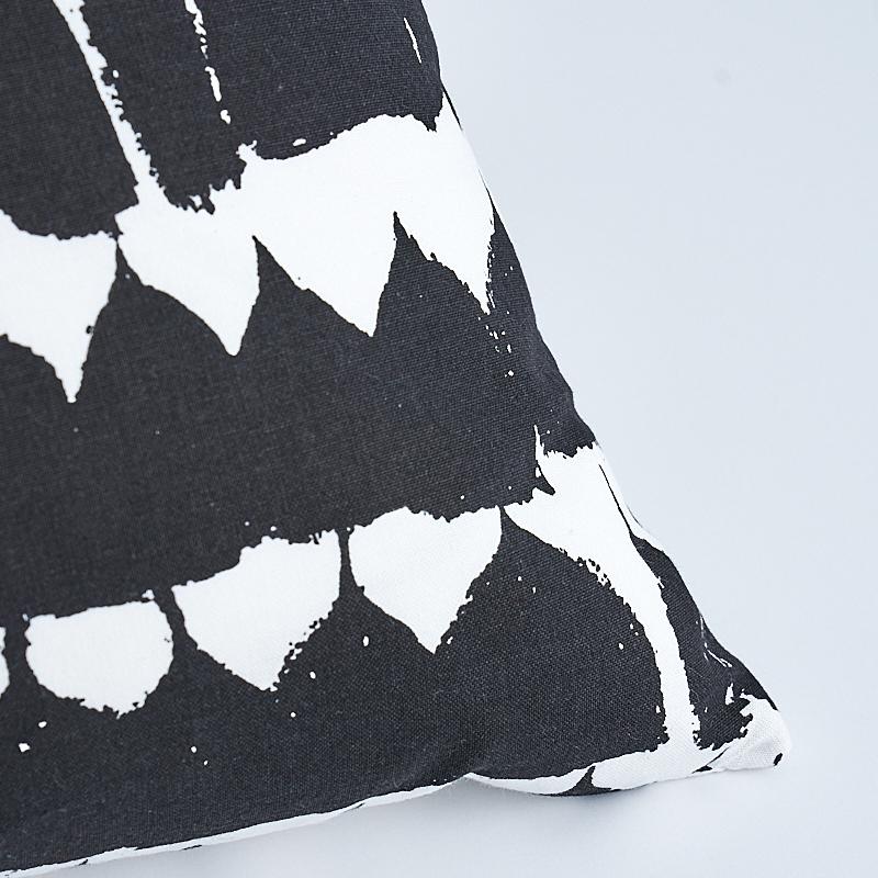 Schumacher Black 24" X 24" Queen Of Spain Pillow - Image 5